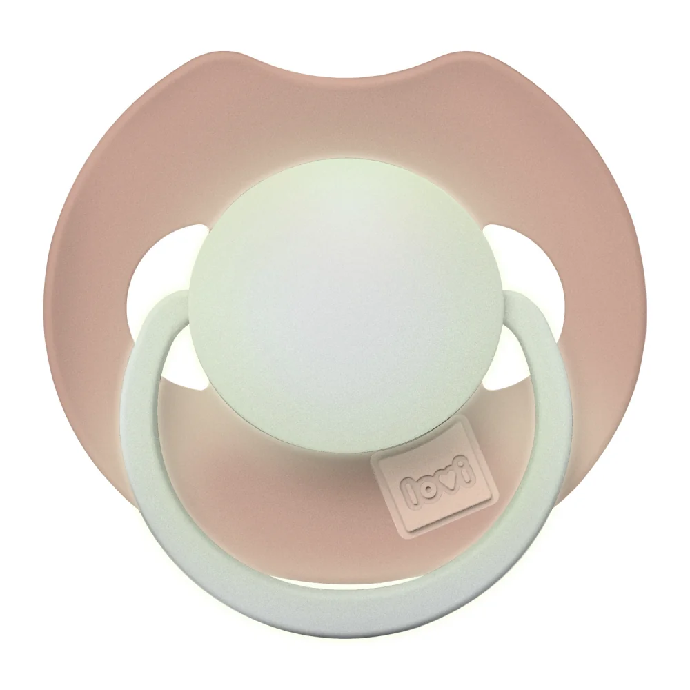 LOVI Cumlík svietiaci silikónový dynamický PRIME 0-6m 1ks Blush 1 ks