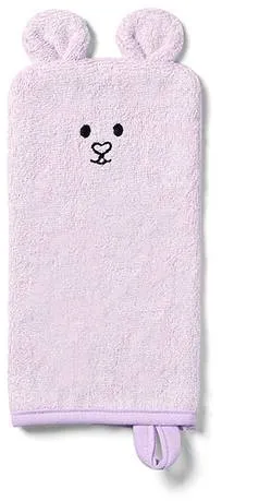 BABYONO Žinka na umývanie bambusová - pink 25x12 cm 1×1 ks, žinka na umývanie