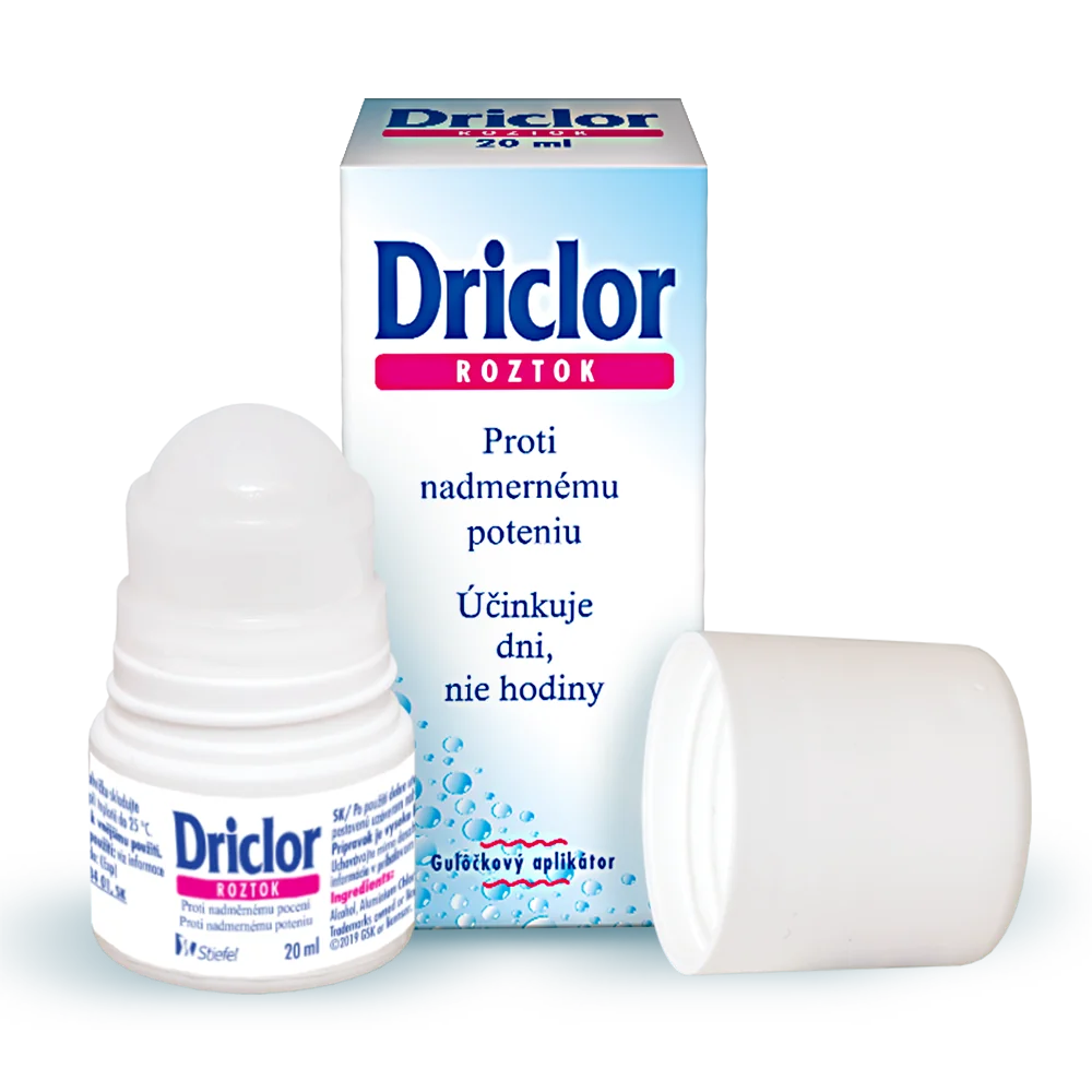Driclor Antiperspirant gulička 1×20 ml, proti nadmernému poteniu