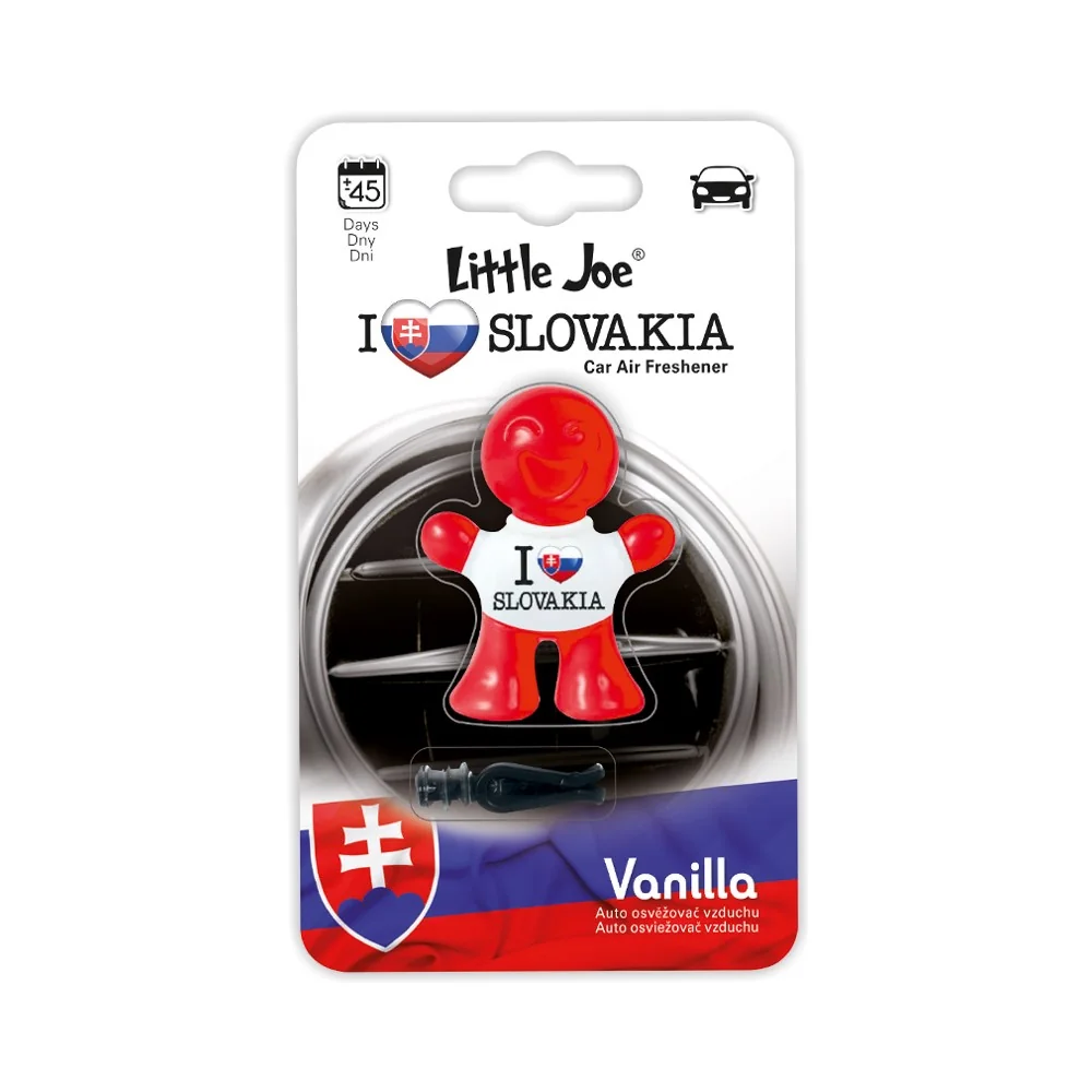 Little Joe 3D Vanilla I Love You Slovakia 1×1 ks, osviežovač vzduchu