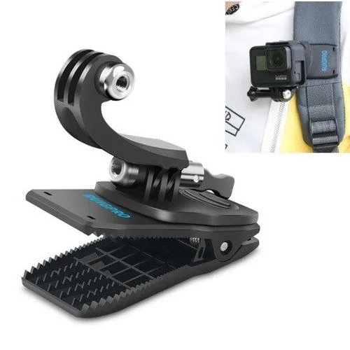 PULUZ Backpack Mount Clip držiak pre športové kamery, čierny