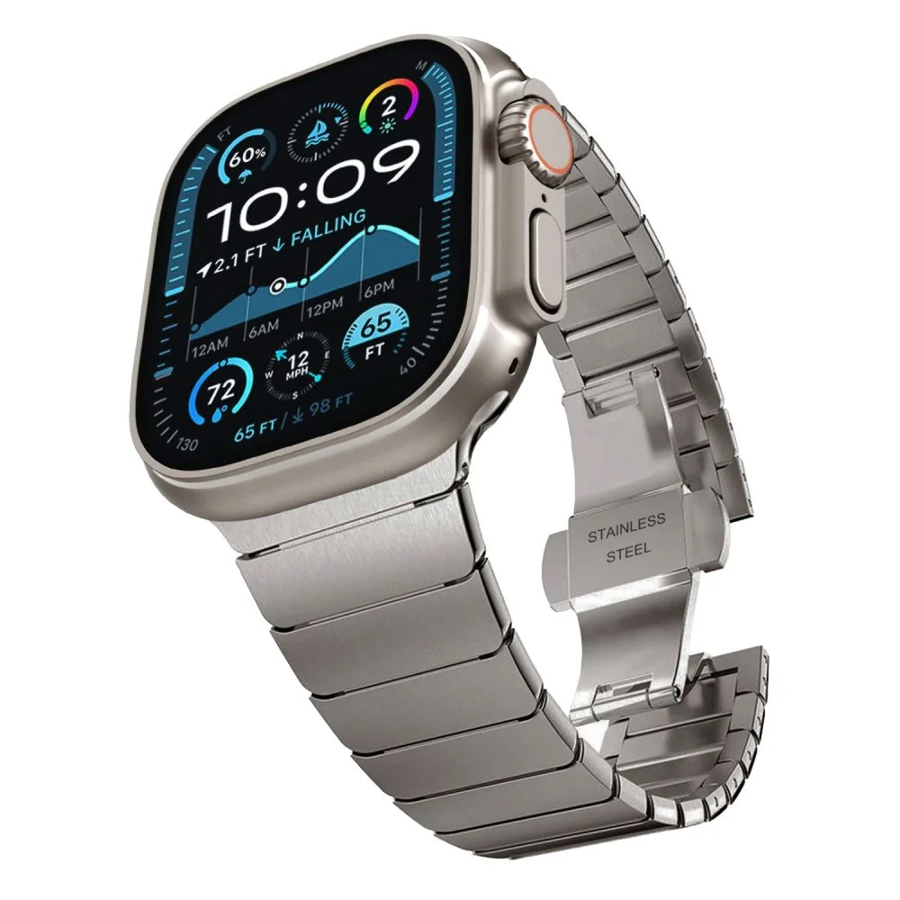 Tech-Protect Linkband remienok na Apple Watch 44/45/46/49mm, titanium