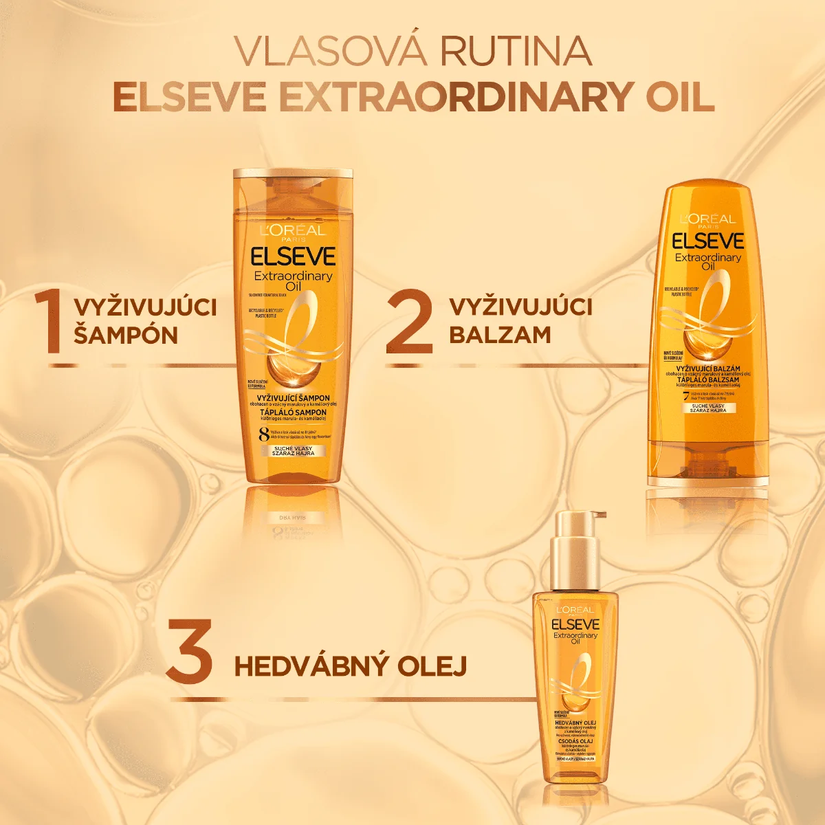 L'Oréal Paris Elseve Extraordinary Oil olej na normálne vlasy, 100 ml 1×100 ml, olej na normálne vlasy