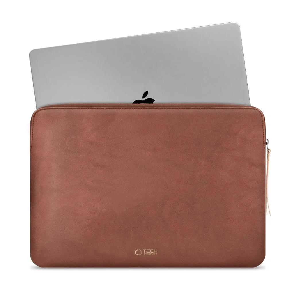 Tech-Protect Fleece obal na notebook 13-14'', hnedý