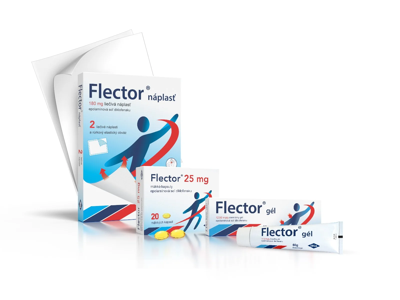 Flector náplasť 1×2 ks, liečivá náplasť