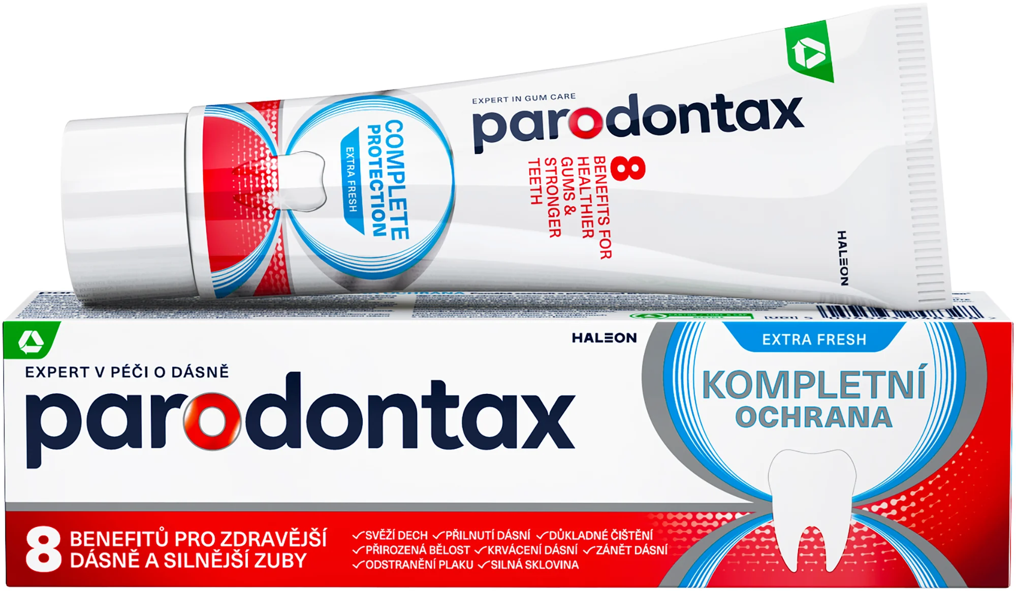 PARODONTAX EXTRA FRESH zubná pasta s fluoridom 1x75 ml, zubná pasta proti krvácaniu ďasien
