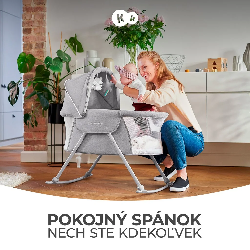 Postieľka detská 3v1 Lovi Gray