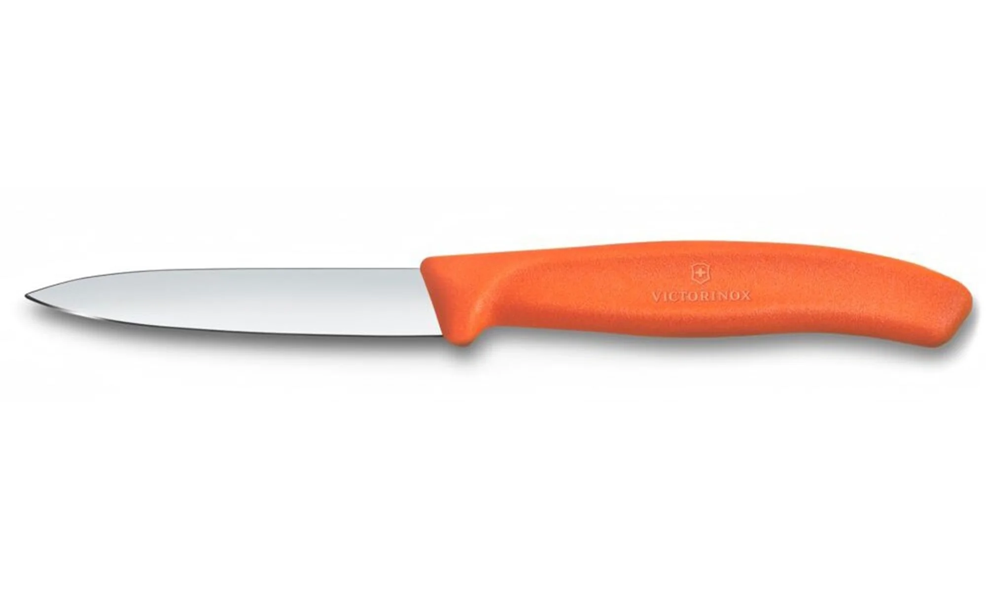 Nôž na zeleninu, Swiss Classic, 8 cm, hladký, špicatý, oranžový