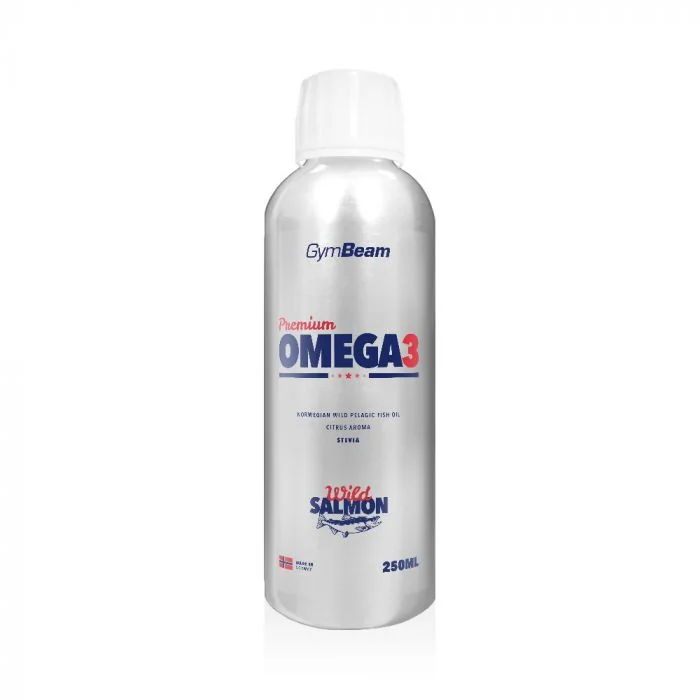 Gymbeam premium omega 3 citrusove ovocie 250 ml 1×250 ml, panenský olej omega3