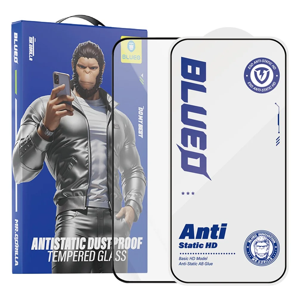 Ochranné sklo Blueo Anti-Static HD Glass pre Apple iPhone 16 Pro/17/17 Pro čierna