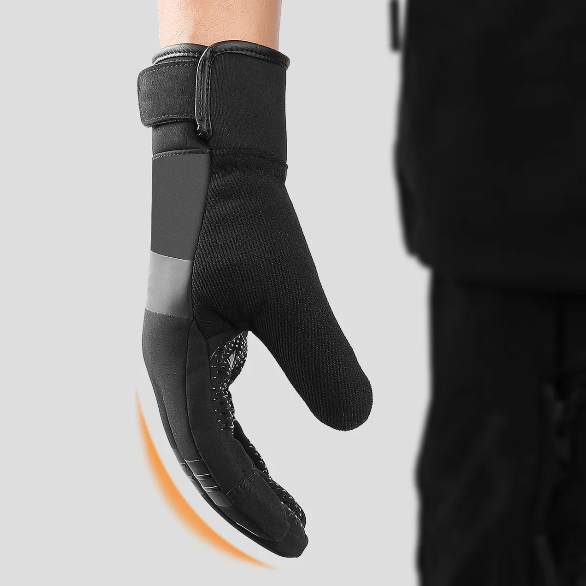 MG Nylon Sports rukavice na ovládanie dotykového displeja L, čierne