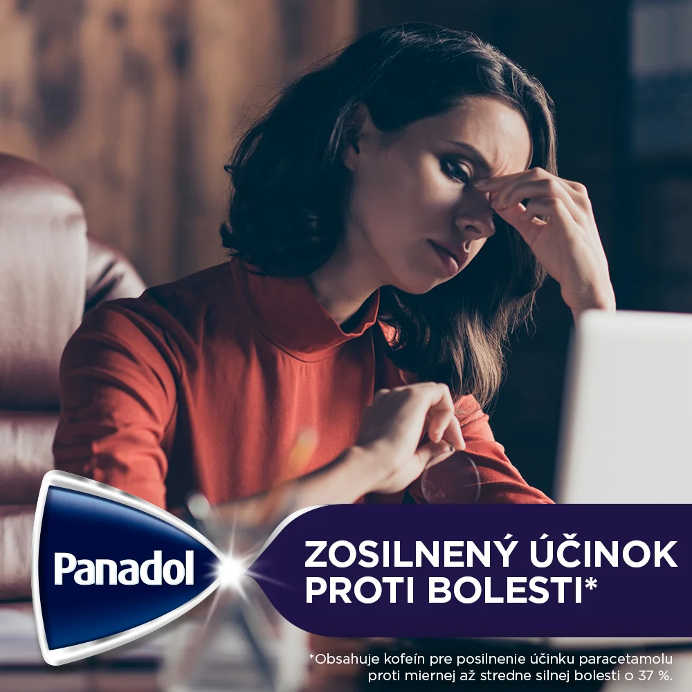 Panadol Extra Rapid šumivé tablety s koefeínom 1x12 tbl, proti bolesti a horúčke