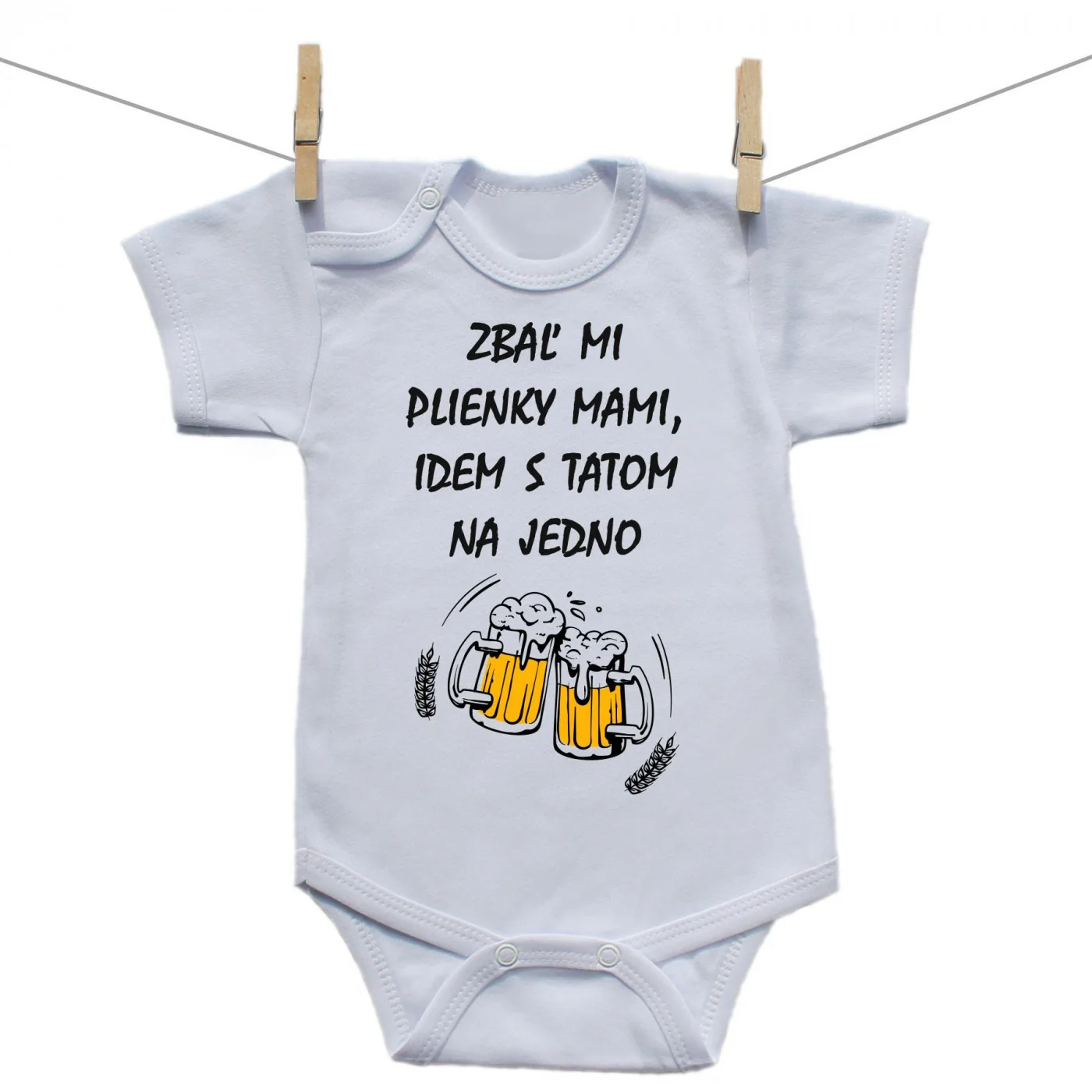 Boodyy Body s krátkym rukávom Idem s tatom na jedno Veľkosť: 62