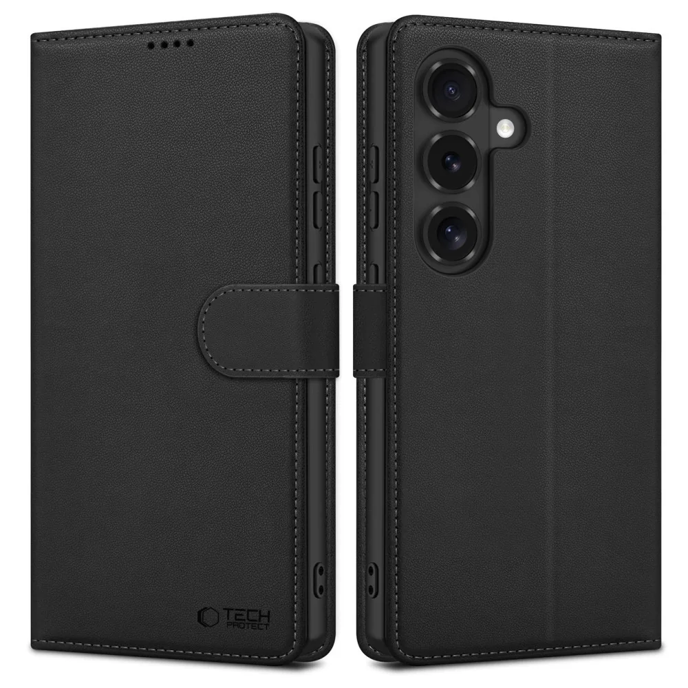 Tech-Protect Wallet knižkové puzdro na Samsung Galaxy S26 FE, čierne