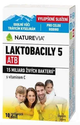NATUREVIA LAKTOBACILY "5" ATB/Imunita 1×10 cps, výživový doplnok