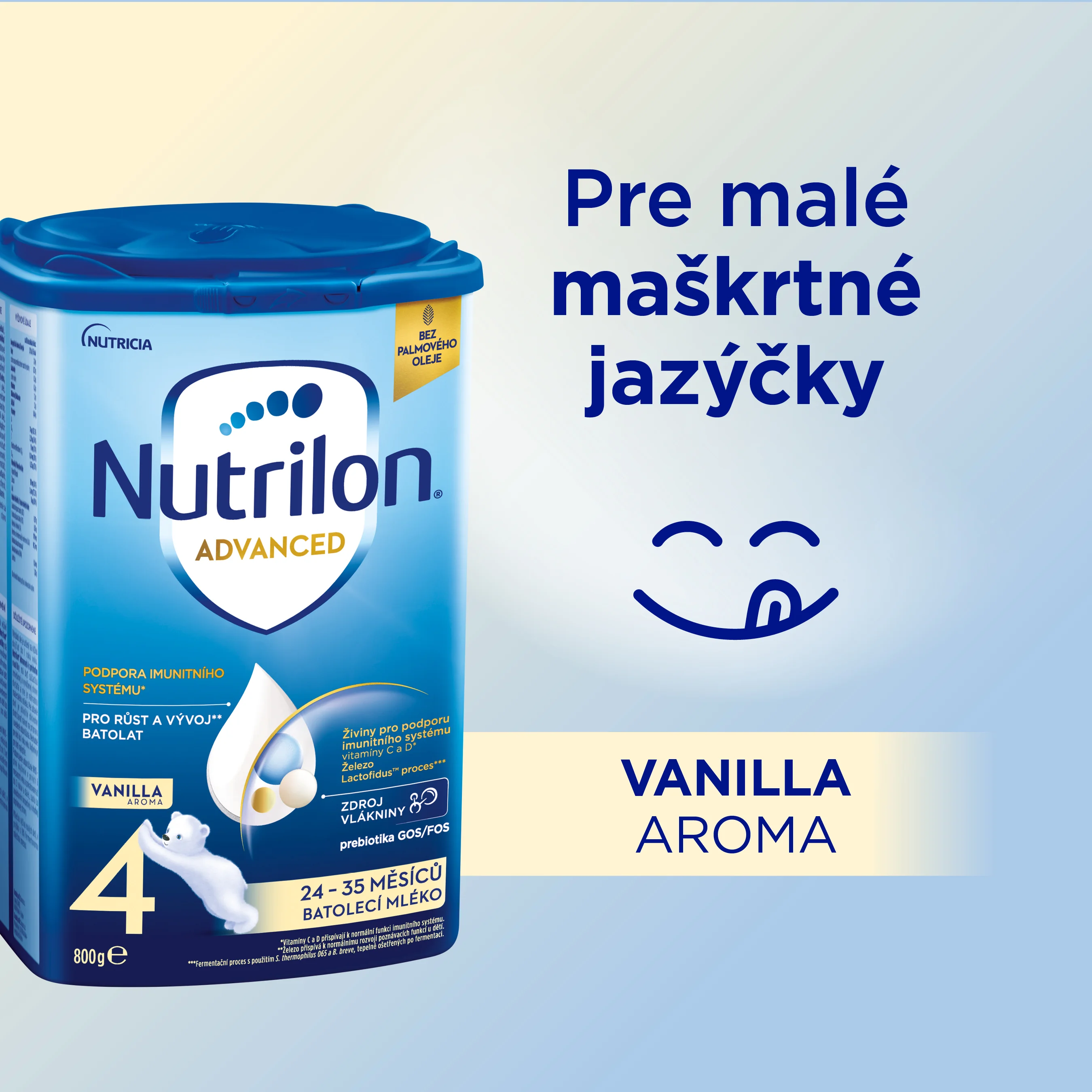 Nutrilon Advanced 4+ Vanilka 1×800 g, dojčenská mliečna výživa