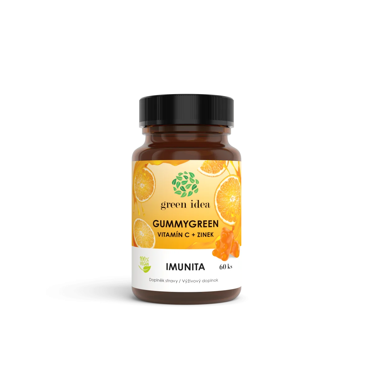 Gummygreen - Vitamín C + zinok 60 ks - Green idea