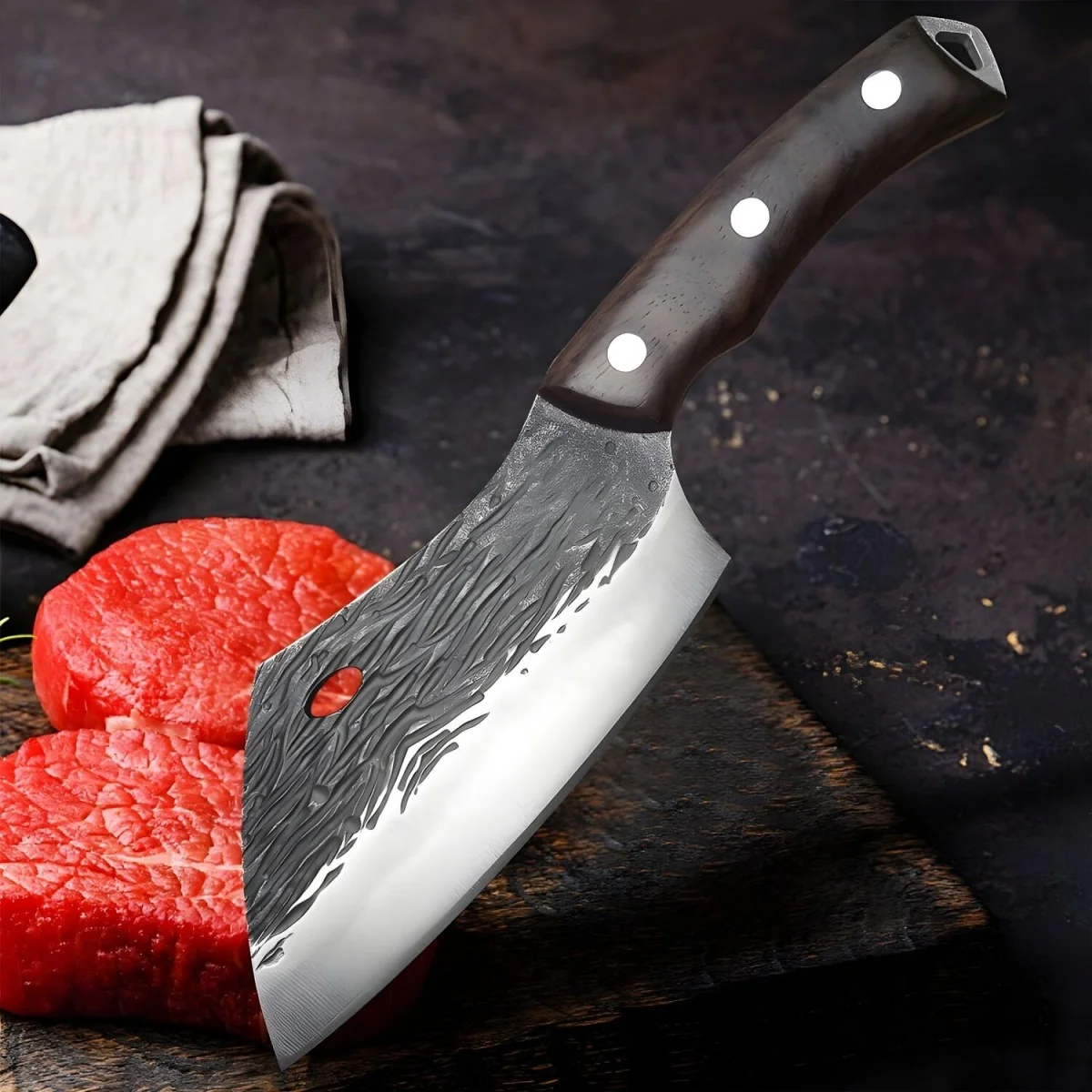 Kuchynský sekáčik - Hnedá 1ks, Cleaver-27,5cm