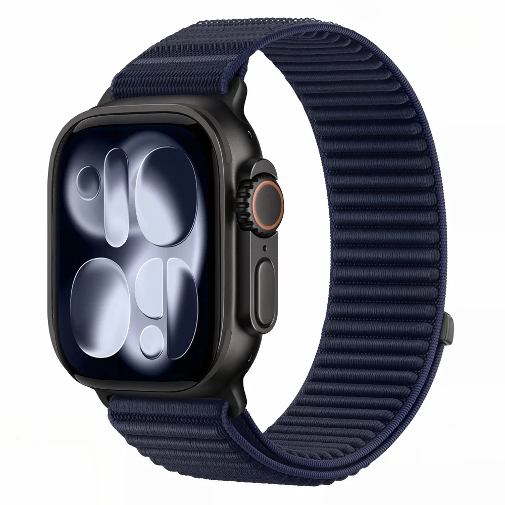 Tech-Protect Nylon Loop remienok na Apple Watch 44/45/46/49mm, navy blue