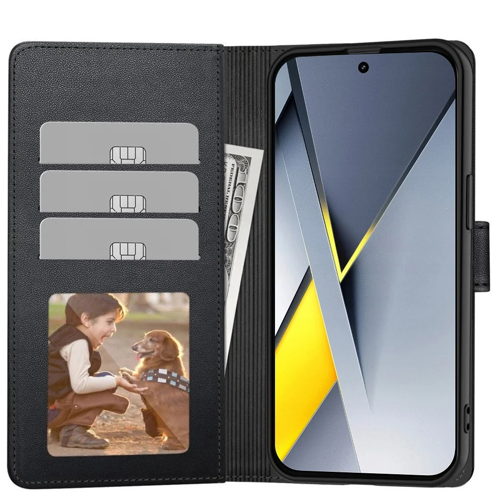 Tech-Protect Wallet knižkové puzdro na Xiaomi Poco F8 Pro, čierne