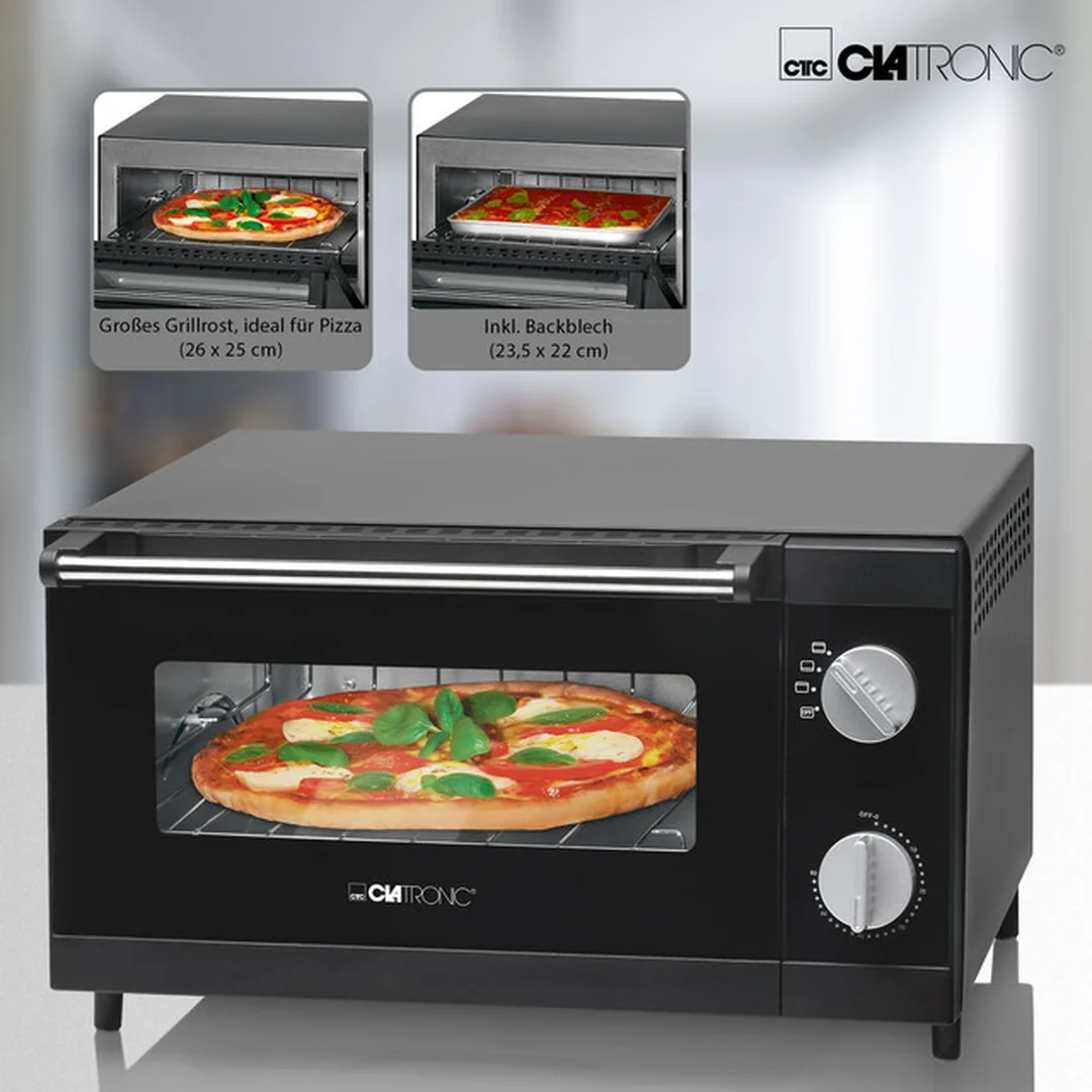 Clatronic MPO 3520 multifunkčná mini rúra na pizzu 12 l