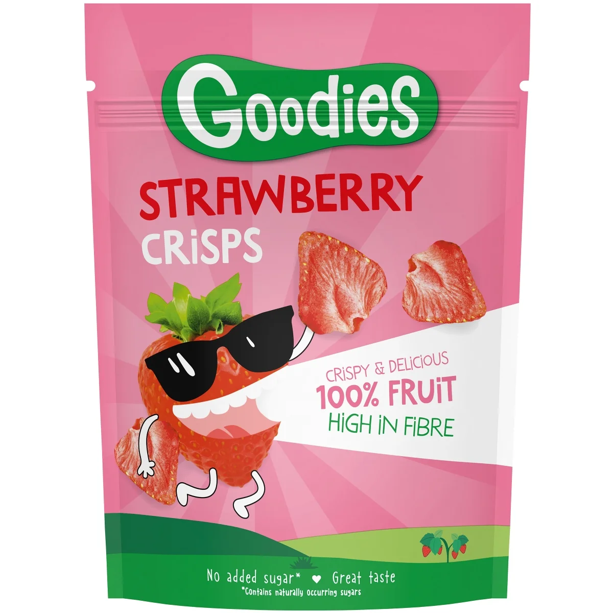 Goodies jahodové plátky 1×12 g, jahodové plátky