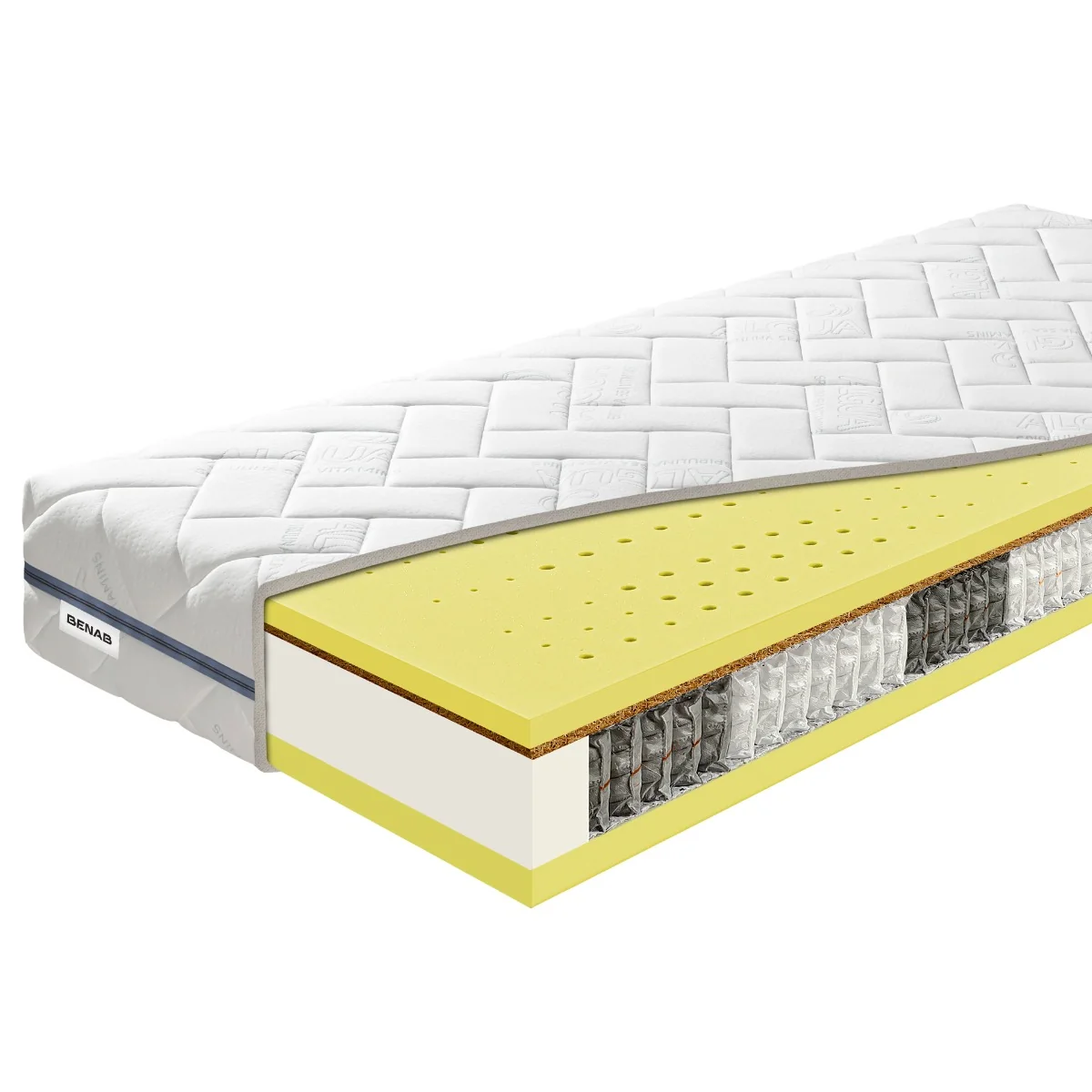 Matrac Benab Queen Longlife 25 Bio H3 / H5 200 x 220 cm Taštičkový matrac 25 cm taštičkový sendvičový