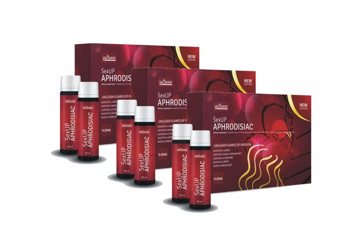 2+1 Tekuté afrodiziakum SEXUP - 5 x 25 ml