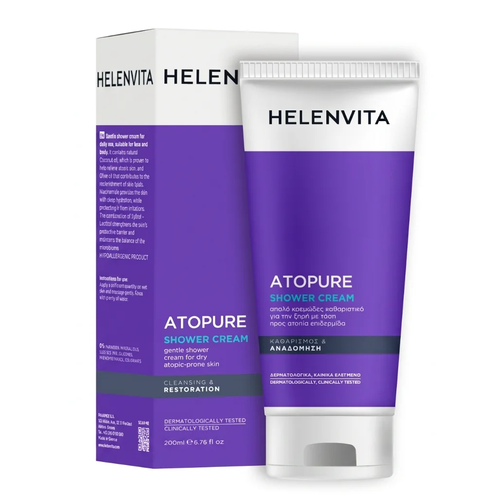 Helenvita Atopure Sprchový krém na tvár a telo 200 ml pre atopickú pokožku