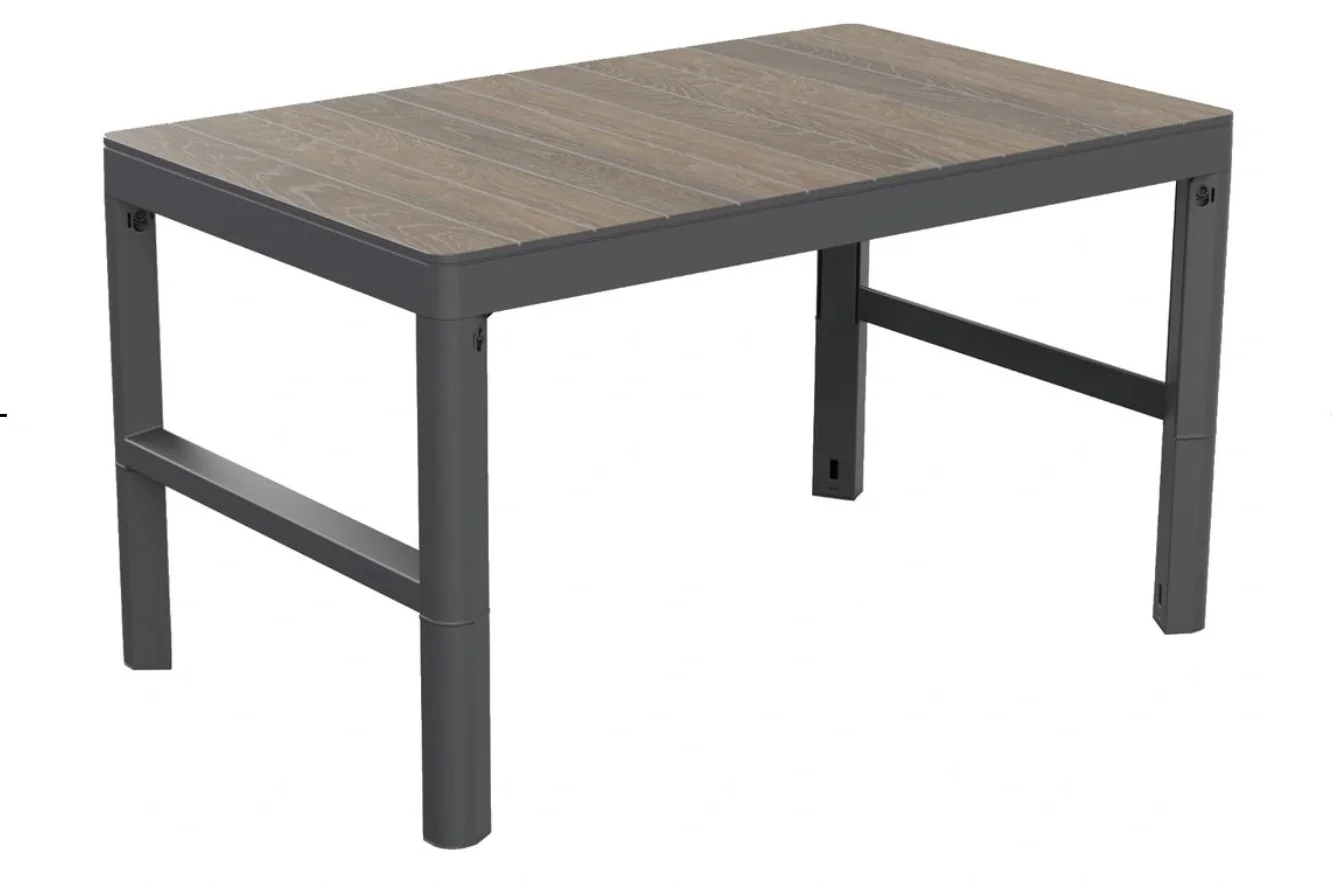 Záhradný stôl Keter Lyon Deco walnut / grafit