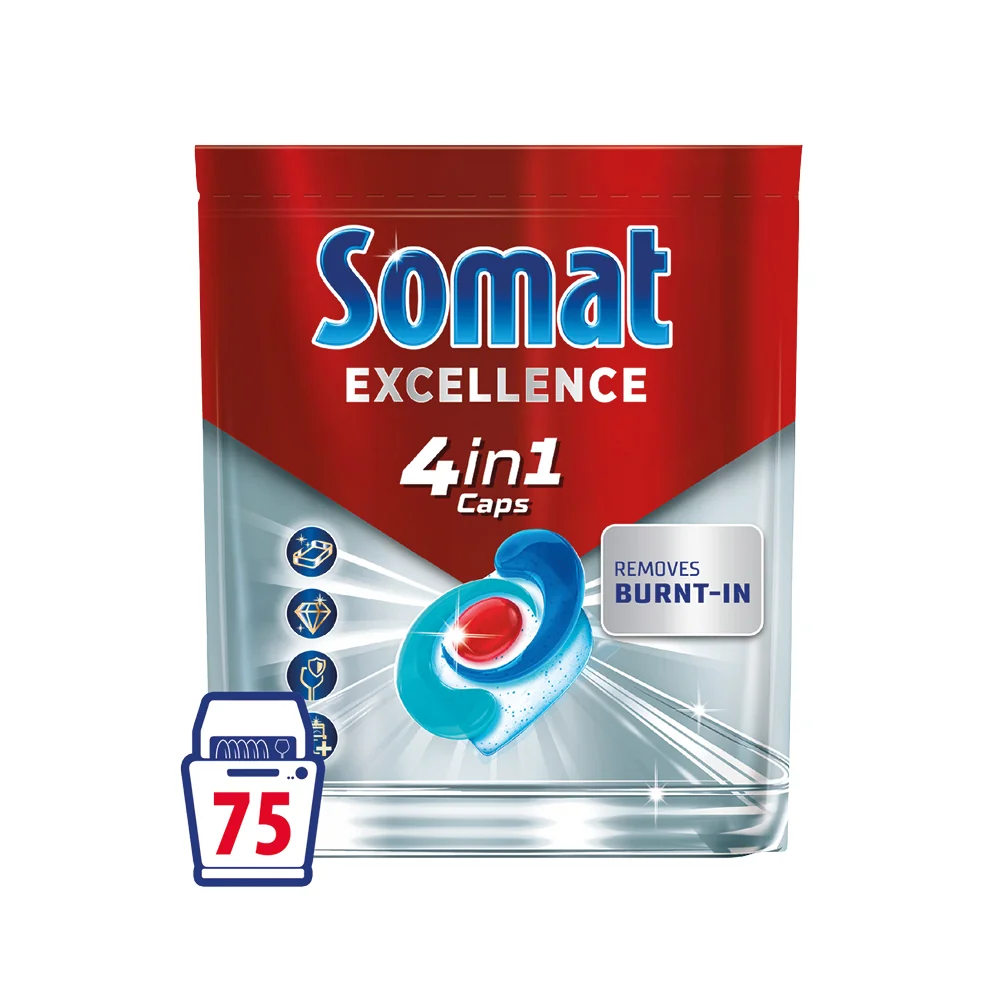 Somat Excellence kapsuly do umývačky riadu 75 ks 1×75 ks, kapsuly do umývačky