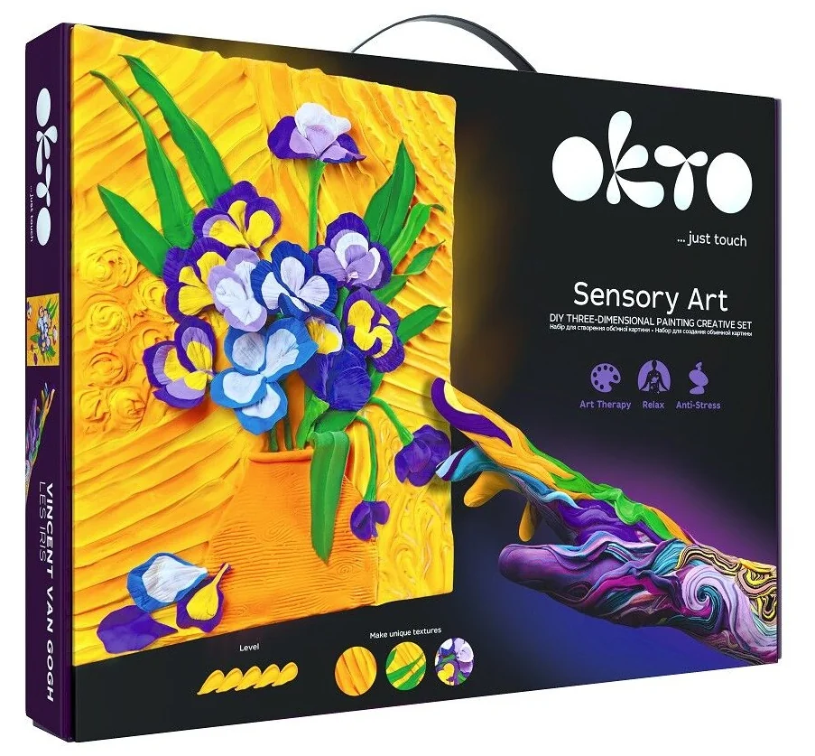 OKTO kreatívna 3D sada Kosatce 30x40cm