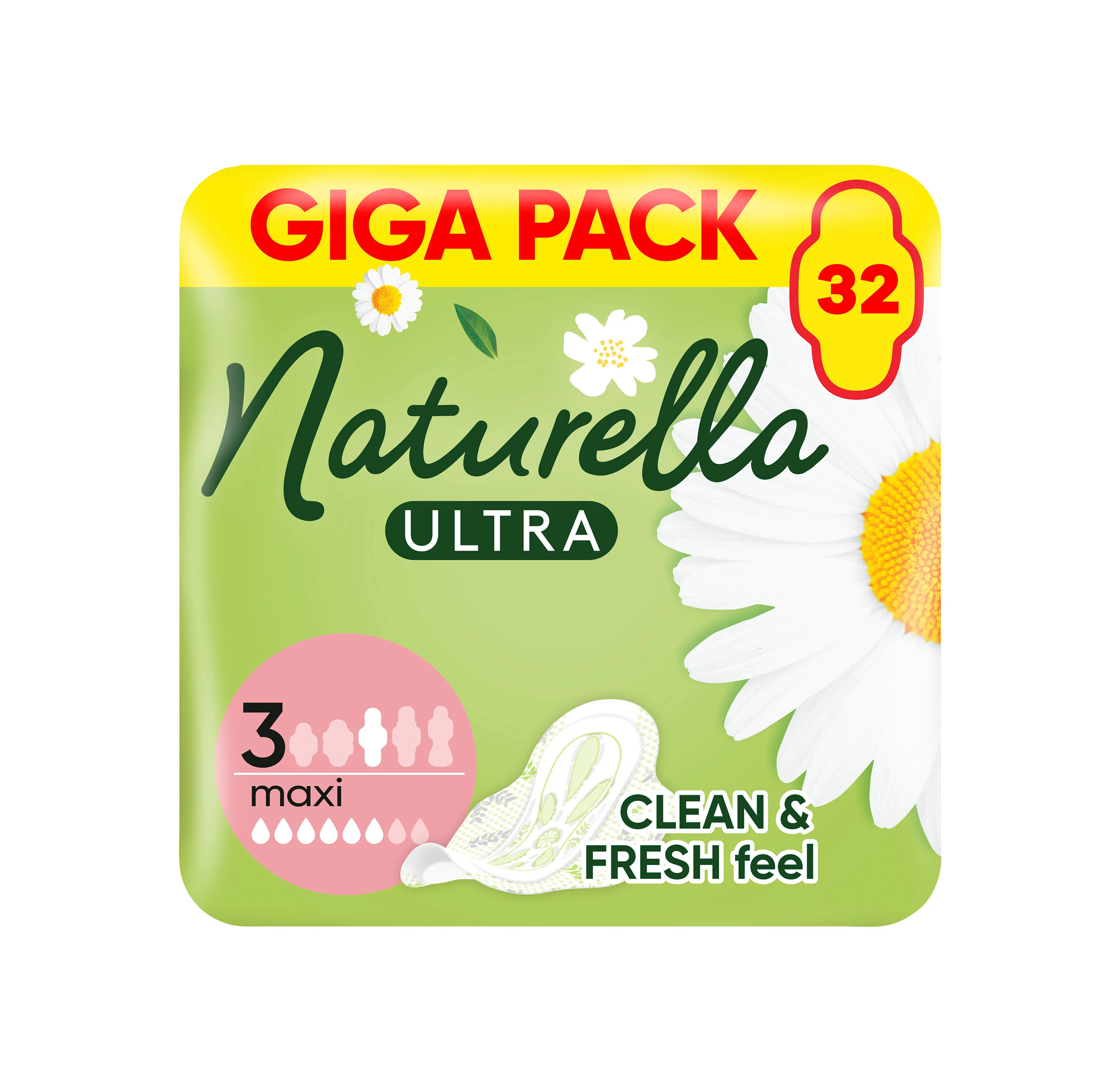 Naturella Ultra Maxi vložky s krídelkami 32ks, veľkosť 3 32 ks
