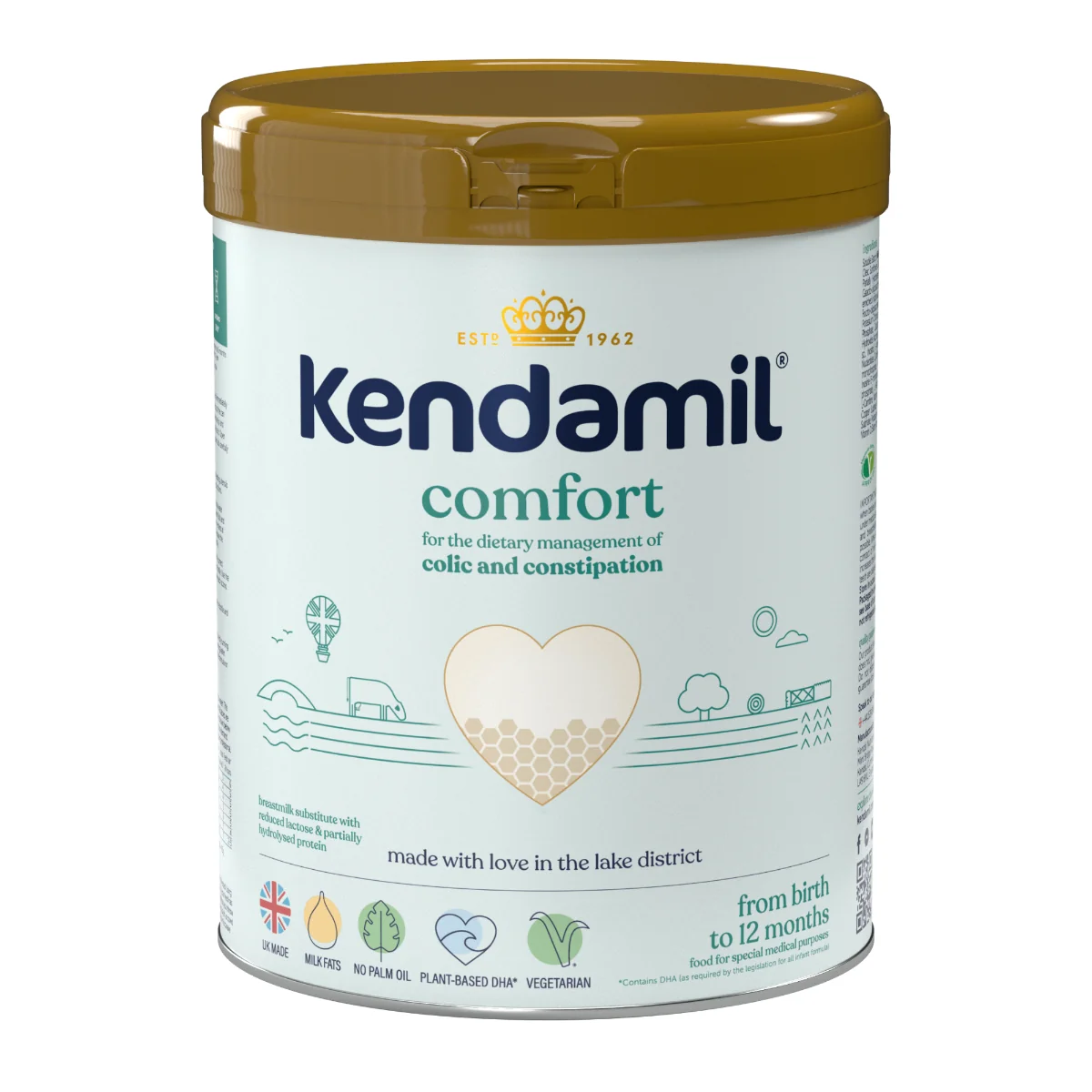 KENDAMIL COMFORT 800g 1×800 g, potravina pre dojčatá, ktoré trpia kolikou a zápchou