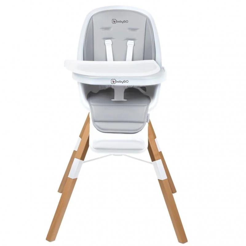 BABYGO jedálenská stolička CAROU 360° White