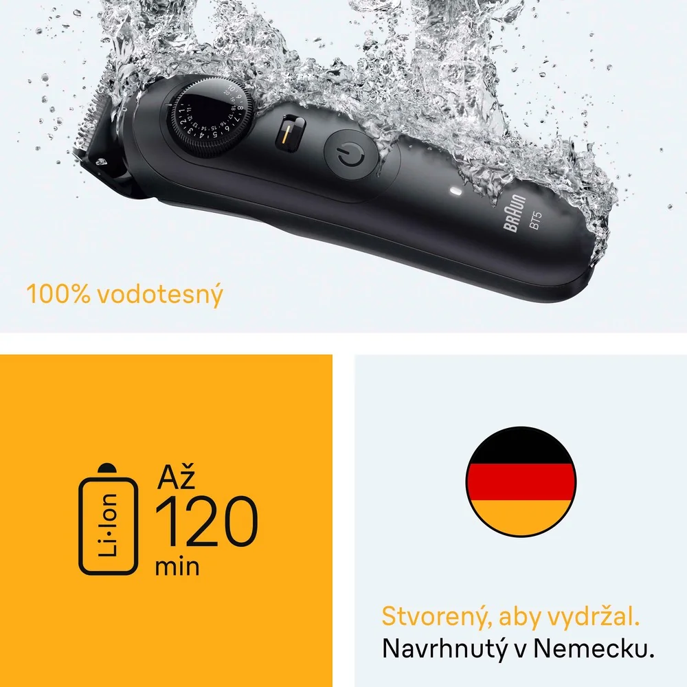 Braun BT5520 Series 5 zastrihávač brady, 4 stylingové nadstavce 1 set