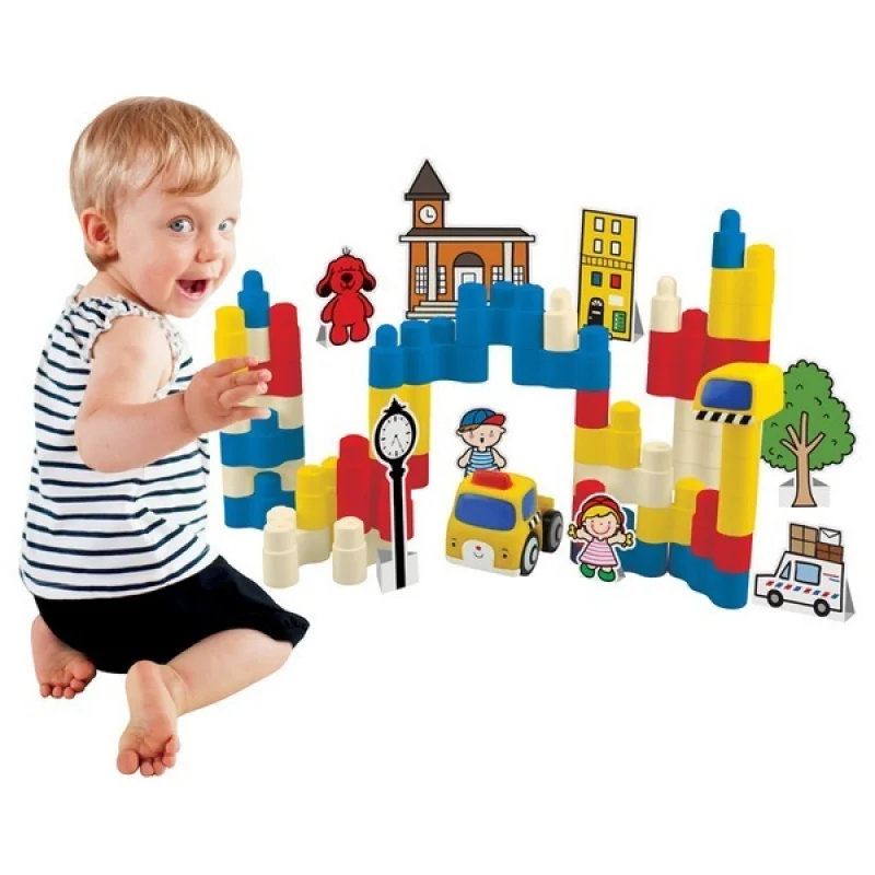 K´s Kids Popboblocs City stavebná sada, 50 blokov