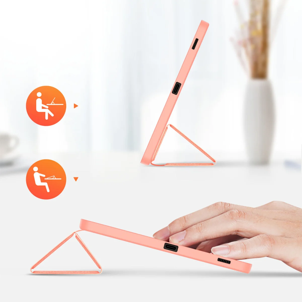 Dux Ducis Domo puzdro na Samsung Galaxy Tab S9 FE Plus ružové