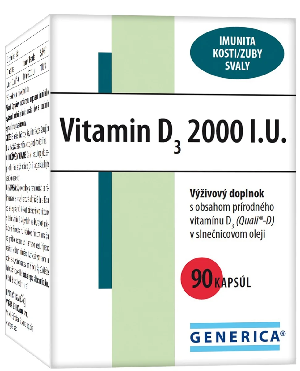 Generica Vitamin D₃ 2000 I.U. 90 cps