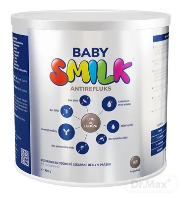 BABYSMILK AR potravina na osobitné lekárske účely pre dojčatá v prášku, s Colostrom (od narodenia)