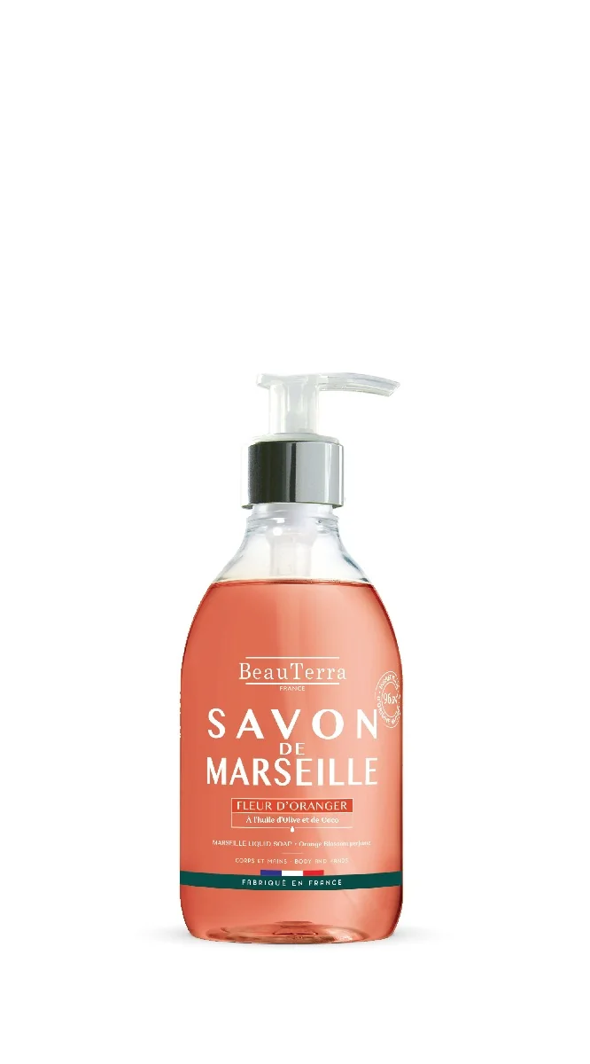 Marseillské tekuté mydlo - Pomarančový kvet 1×300 ml, tekuté mydlo