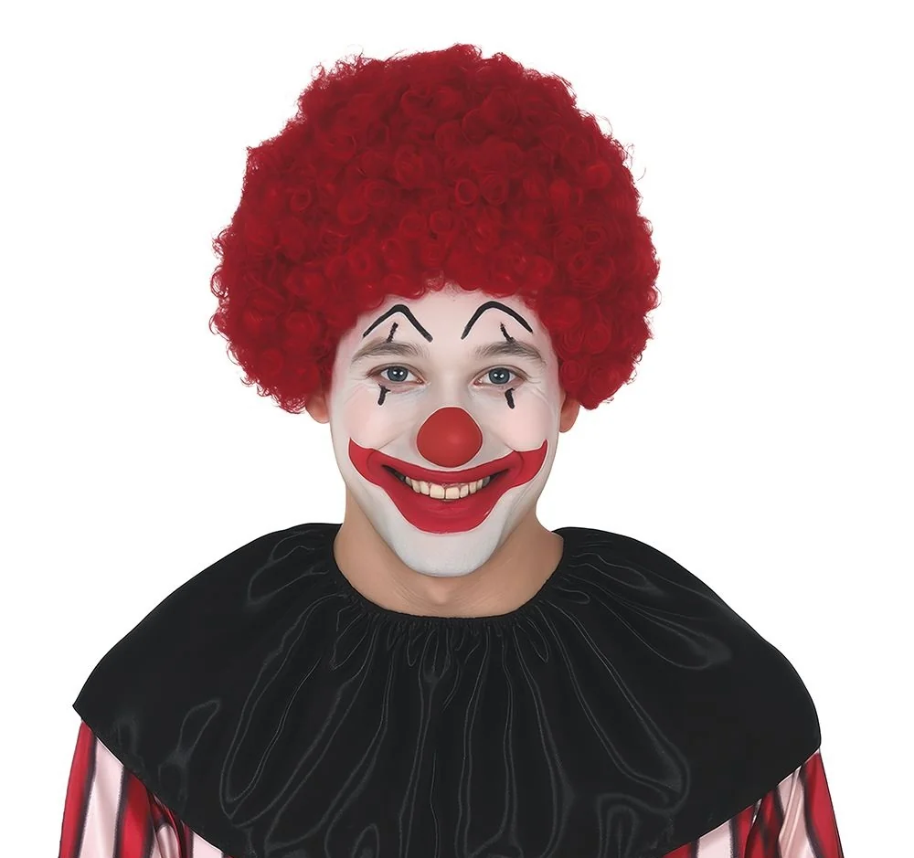 Parochňa Klaun Afro červená