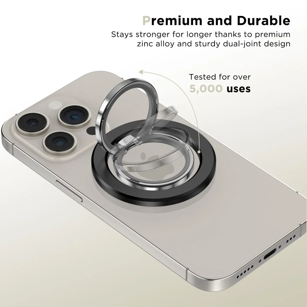 Tech-Protect MMR300 MagSafe Ring držiak na mobil na prst, čierny