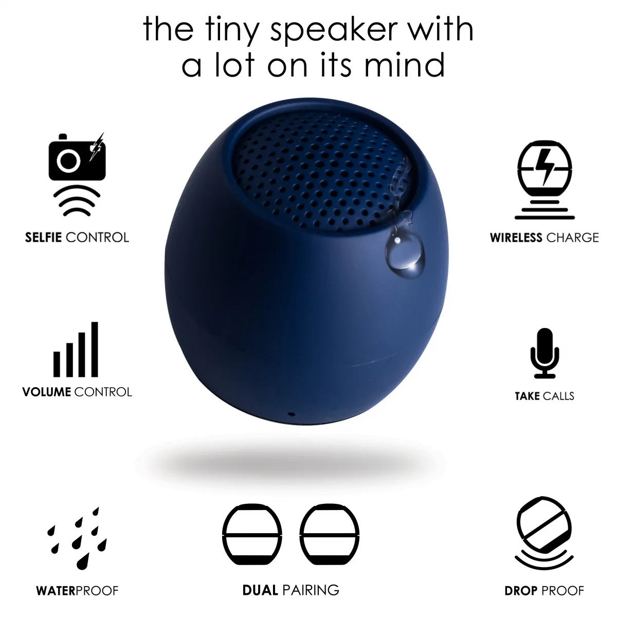 BOOMPODS Zero bezdrôtový reproduktor námornícka modrá