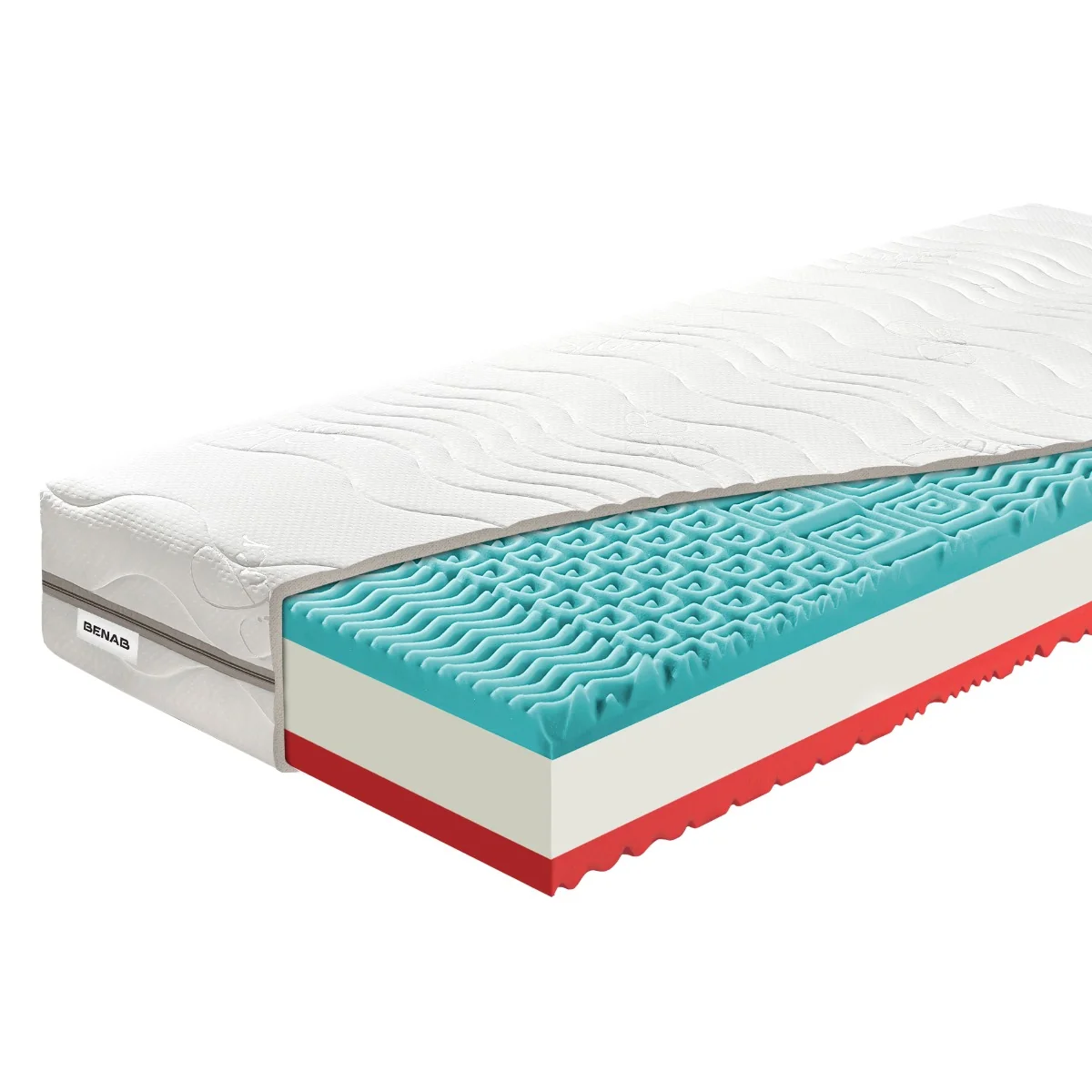 Matrac Benab Zero Original 19 HR H3 / H4 80 x 190 cm Penový matrac 19 cm sendvičový zónová ortopedické