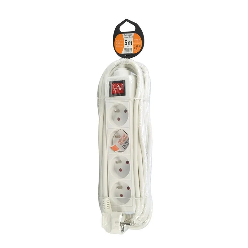 Predlžovací kábel 5m/4z+V PK54V