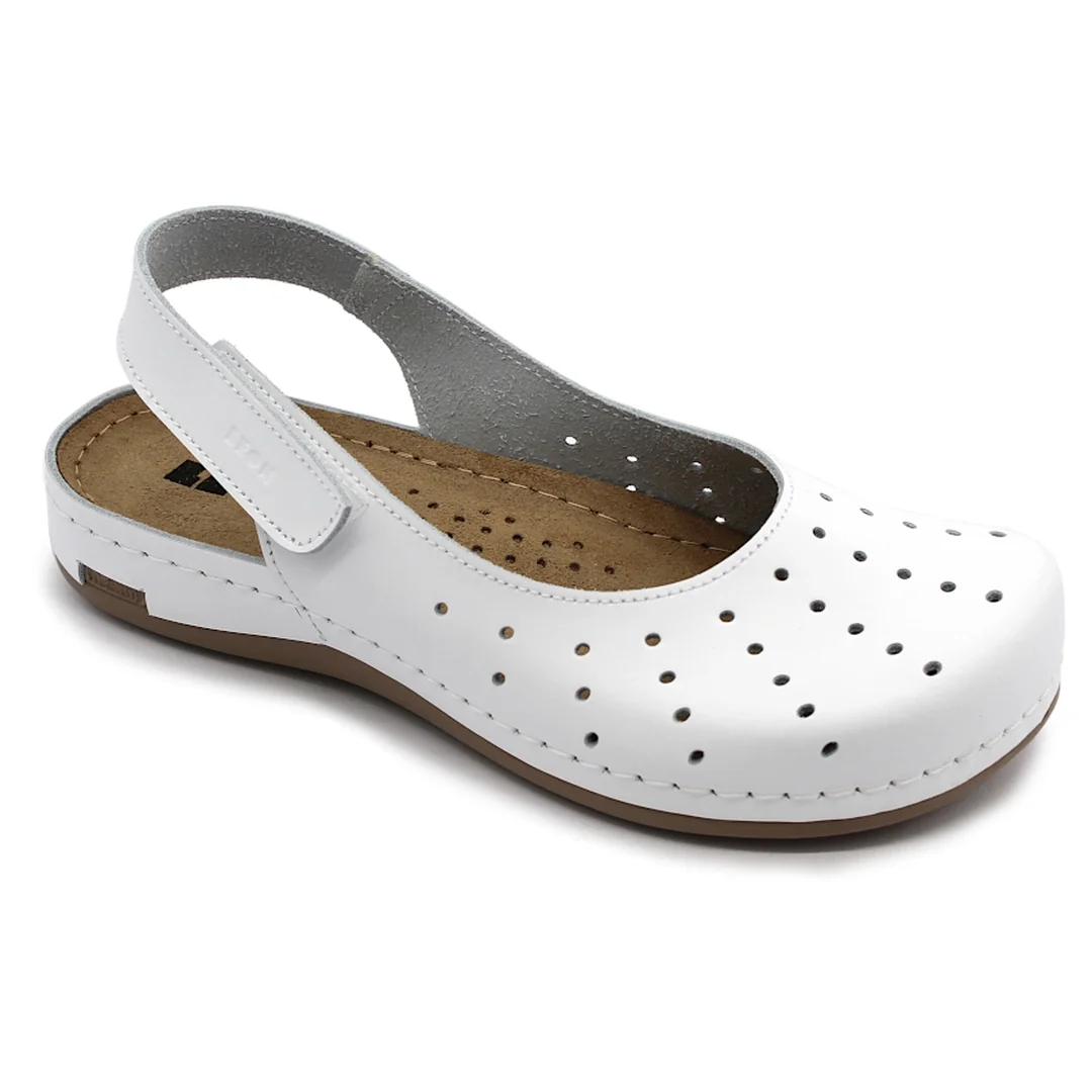 967 Zdravotné celokožené sandále 39 - 25,5cm, bordová, 2,5 cm