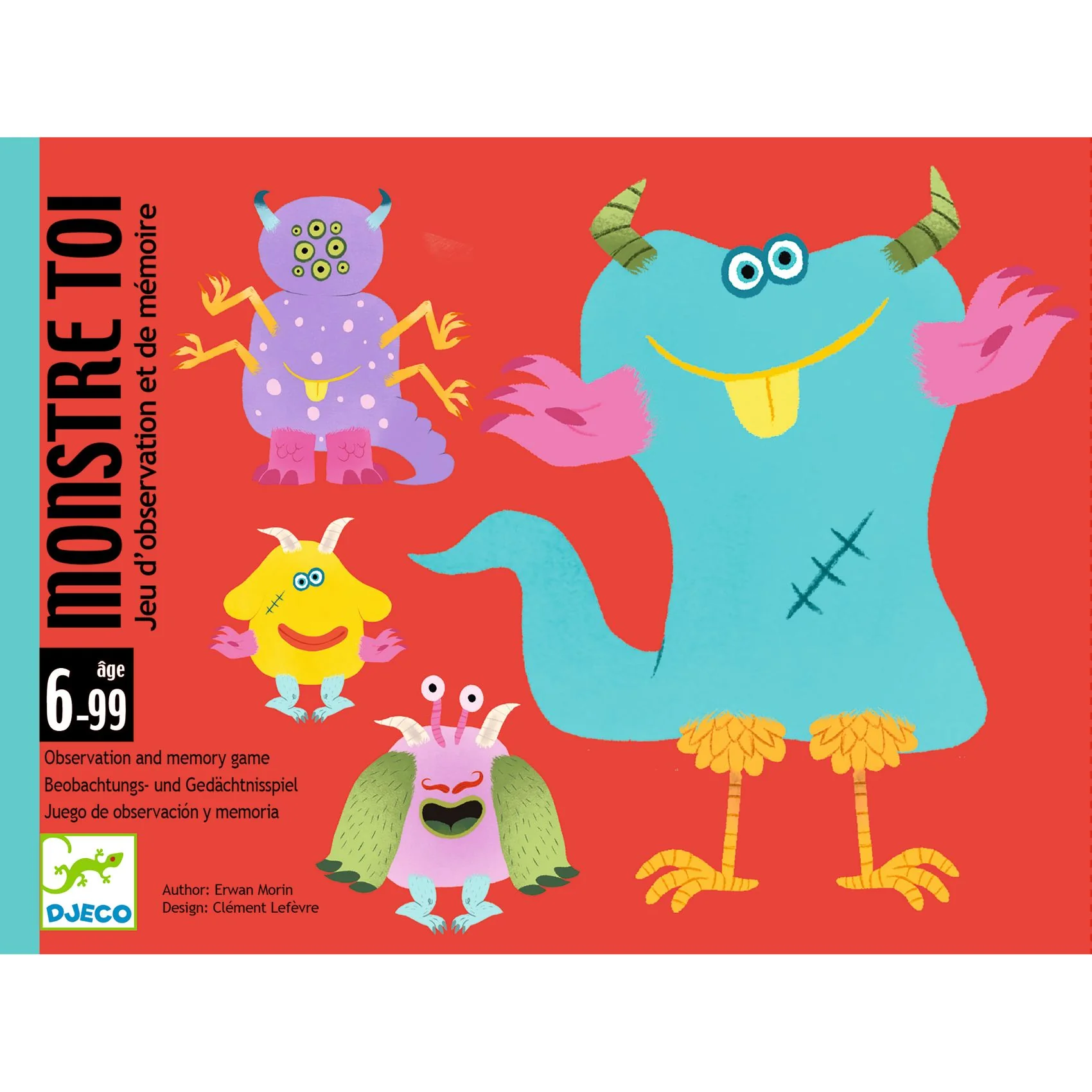 Djeco - Kartová hra MONSTERS, postrehová, pamäťová