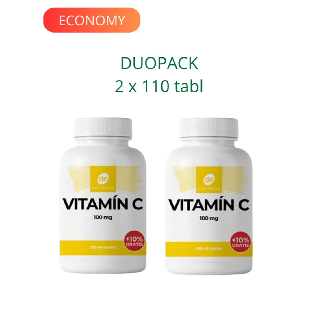 DR. FLEMING Vitamin C 100mg +10% gratis 2x110ks DUOPACK
