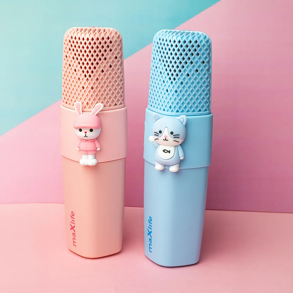 Maxlife MXBM-500 Bluetooth Karaoke mikrofón, ružový